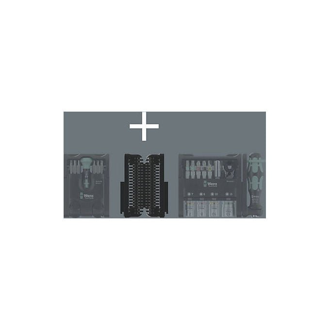 Wera 05049025001 Tool-Check Modular Set di utensili 50 pezzi con sistema modulare personalizzabile colore Nero Metallico