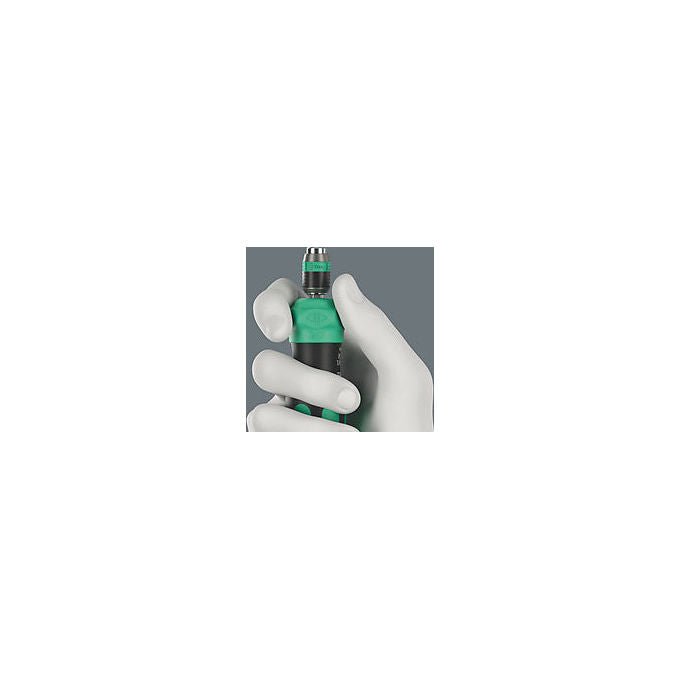 Wera 05051515001 Kraftform Kompakt 25 RA-R Cacciavite a cricchetto con custodia 6 pezzi BiTorsion Rapidaptor impugnatura 2 componenti colore Nero