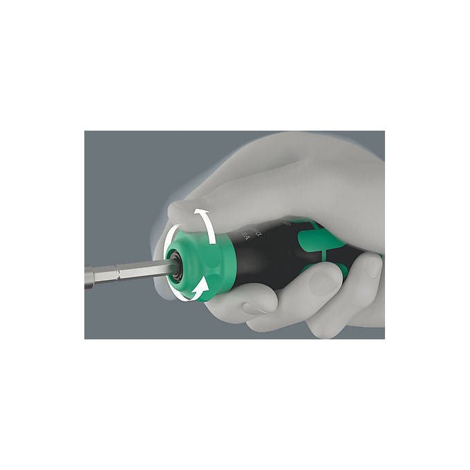 Wera 05051520001 Kraftform Kompakt 28 RA Set di bit con cricchetto e 6 punte BiTorsion incluse colore Nero-Verde