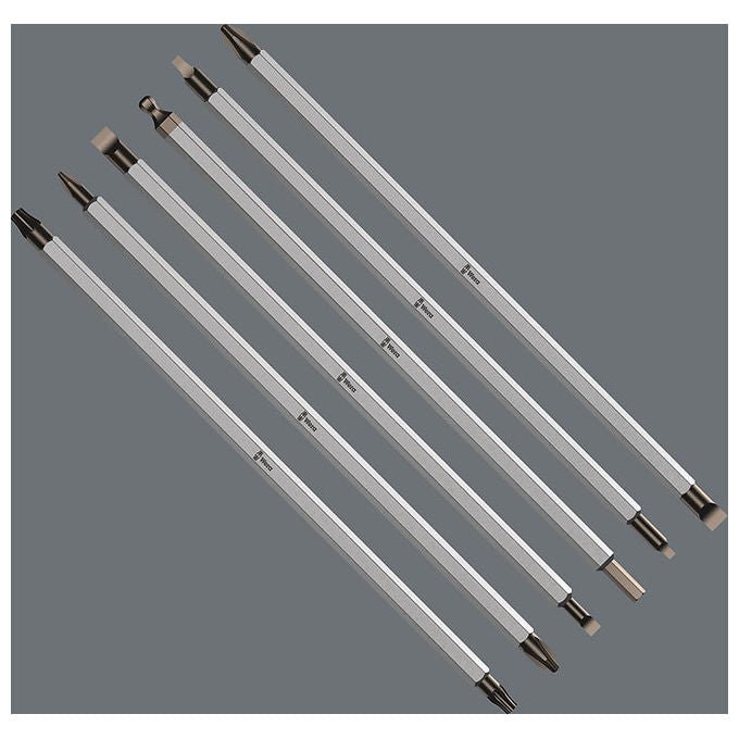 Wera 05051540001 Kraftform Kompakt Vario Zestaw Wkr?taków z Funkcj? Grzechotki 7-sztukowy z 6 Trzpieniami Dvustronnymi 175 mm R?koje?? z Gniazdem Sze?ciok?tnym 6 mm Waga 0.22 Kg colour Czarny