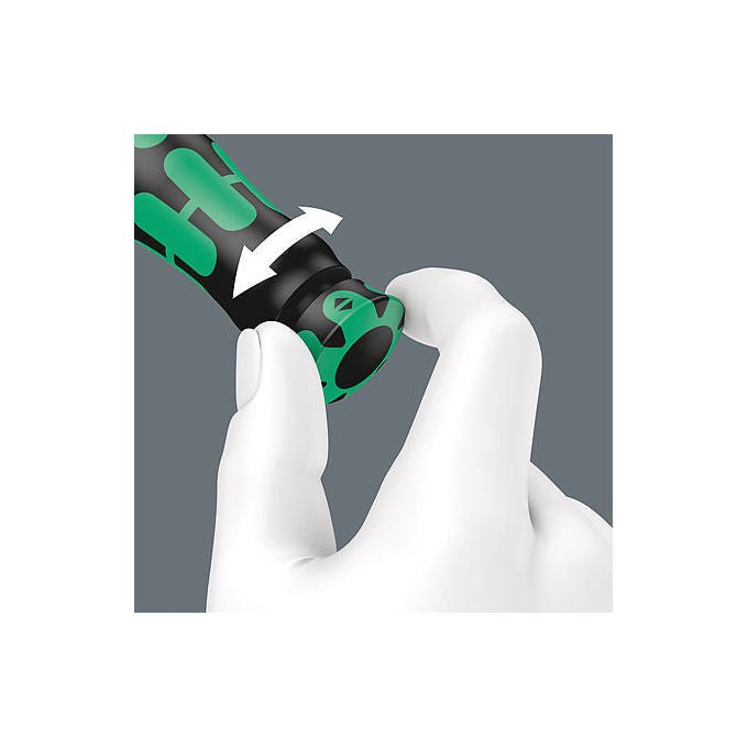 Wera 05075690001 Click-Torque Lock A 5 Chiave dinamometrica Meccanica 2,5 - 25 Nm Precisione ± 4% colore Nero Verde