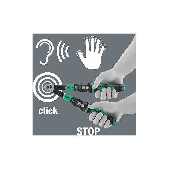 Wera 05075694001 Click-Torque Lock A 6 R-L Chiave dinamometrica 1-4'' 2,5-25 Nm ±4% Acciaio colore Nero