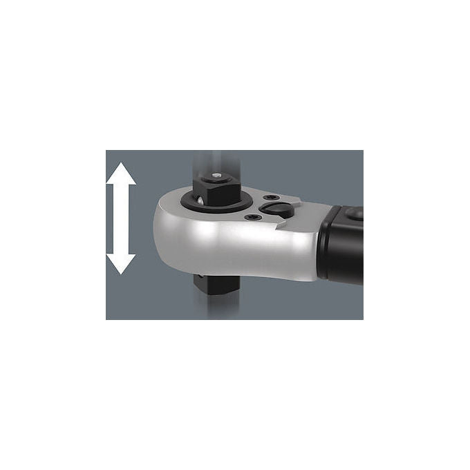 Wera 05075695001 Click-Torque Lock C 3 R-L Chiave dinamometrica 40-200 Nm con blocco e cricchetto reversibile colore Nero-Verde