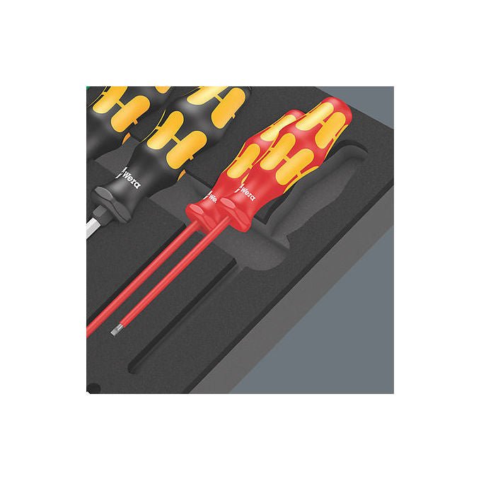 Wera 9710 Termoformato in spugna giravite Set 1 18 pezzi colore Bicolore