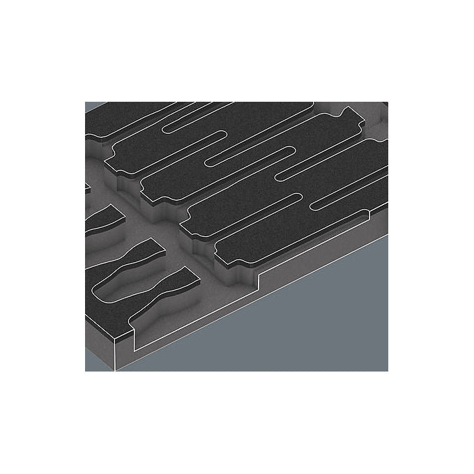 Wera 05150102001 Set Cacciaviti dritto 16 pezzi con Isolamento VDE Schiuma Resistente colore Nero