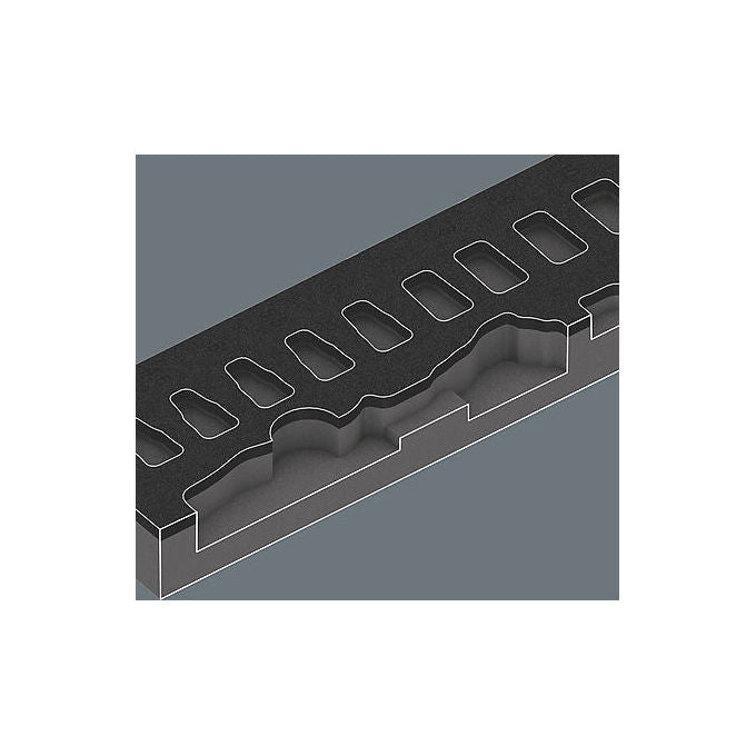 Wera 05150110001 8000 A Zyklop Set di attrezzi 37 pezzi Testa cricchetto inclinabile Sistema di bloccaggio Facile accesso spazi ristretti colore Nero Verde