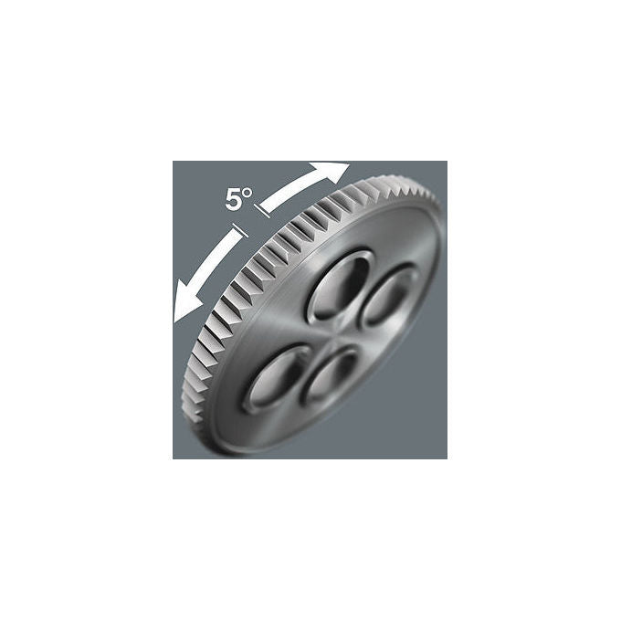 Wera 05150112001 8000 C Zyklop Set di chiavi a cricchetto 1-2'' 31 pezzi meccanismo 72 denti capacita' 24 Nm colore Nero Verde Acciaio