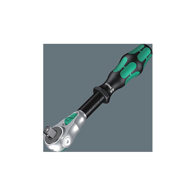 Wera 05150112001 8000 C Zyklop Set di chiavi a cricchetto 1-2'' 31 pezzi meccanismo 72 denti capacita' 24 Nm colore Nero Verde Acciaio