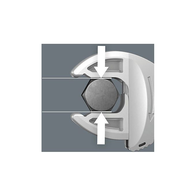 Wera 05150122001 Inserto in schiuma per carrello Tool Rebel con 5 chiavi a forchetta autoregolanti Joker 6004 colore Grigio Nero
