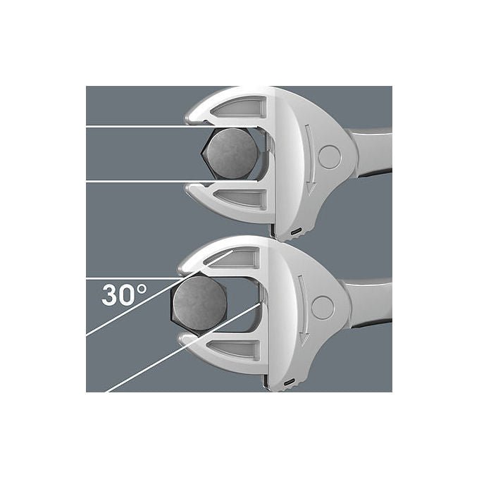 Wera 05150122001 Inserto in schiuma per carrello Tool Rebel con 5 chiavi a forchetta autoregolanti Joker 6004 colore Grigio Nero
