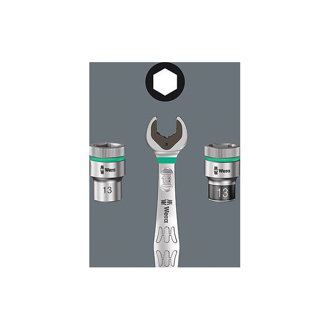 Wera 05150150001 Kraftform Kompakt e Tool-Check PLUS Set di strumenti 57 pezzi in schiuma PU resistente a olio e acqua facile da pulire colore Nero-Verde