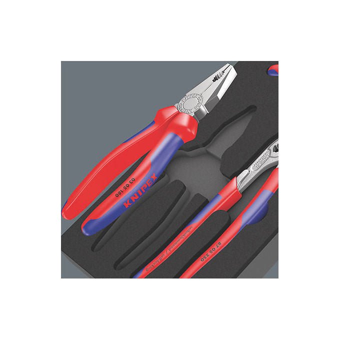 Wera 05150180001 Inserto in Gommapiuma Set di Pinze 3 Pezzi colore Blu Rosso