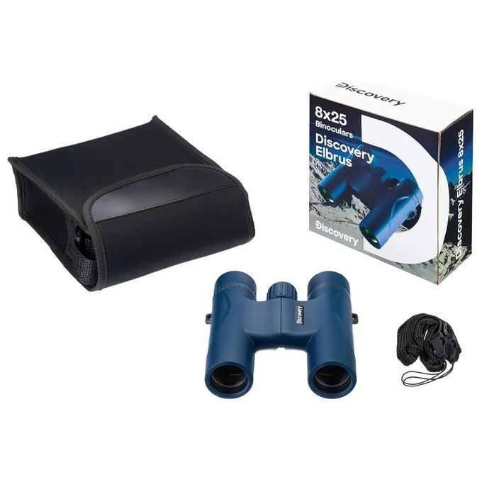 Levenhuk DISCOVERY ELBRUS 8x25 Binocolo 8x25 mm Ottiche BK-7 Multirivestite colore Blu