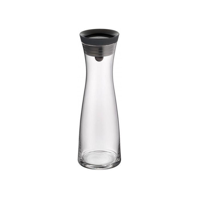 WMF 06.1770.6610 Decanter in Vetro con Filtro Integrato e Chiusura Basculante 1 L colore Nero