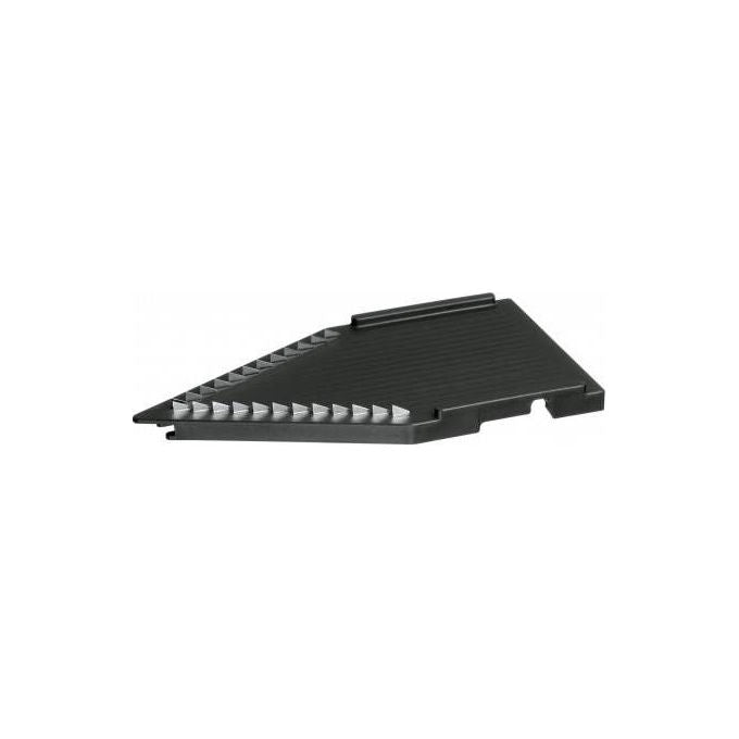 WMF 0686106040 Grattugia piatta in Acciaio inox con lama in acciaio 18-10 Cr.Ni colore Nero