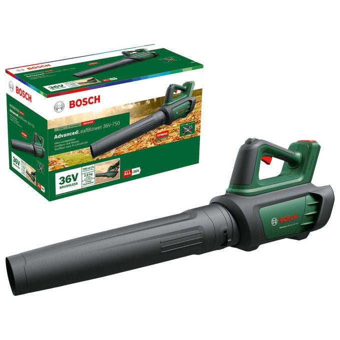 Bosch 06008C6001 AdvancedLeafBlower Soffiatore portatile Batteria 36 V Velocita' aria 100-200 km-h tecnologia Syneon motore brushless colore Nero Verde