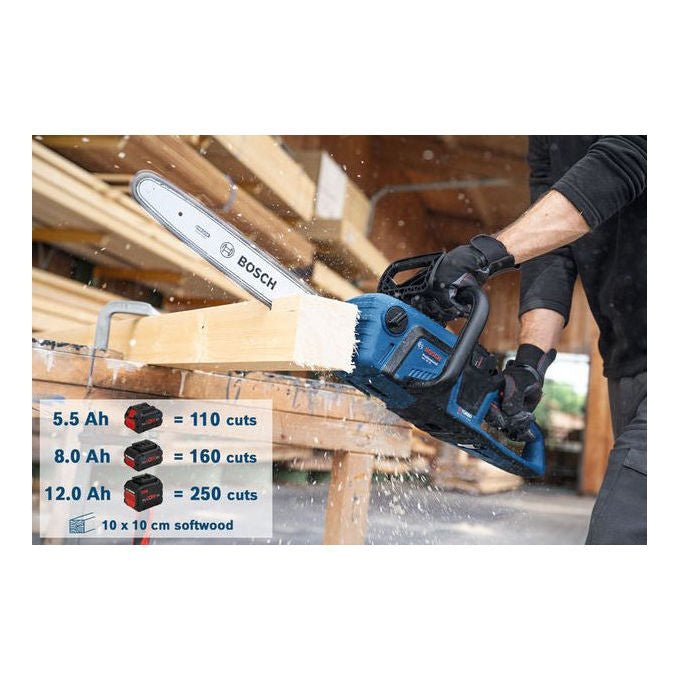 Bosch GKE18V40 Pro Motosega a Batteria con Tecnologia BITURBO Brushless e Sistema OptiCut Lunghezza Barra 40 cm colore Nero