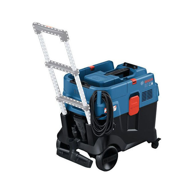 Bosch 06019M0020 GAS 400 A Professional Aspirapolvere a Cilindro Secco e Bagnato 40 L 1200 W Filtro 4 Ruote colore Blu