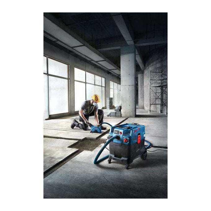 Bosch 06019M0020 GAS 400 A Professional Aspirapolvere a Cilindro Secco e Bagnato 40 L 1200 W Filtro 4 Ruote colore Blu