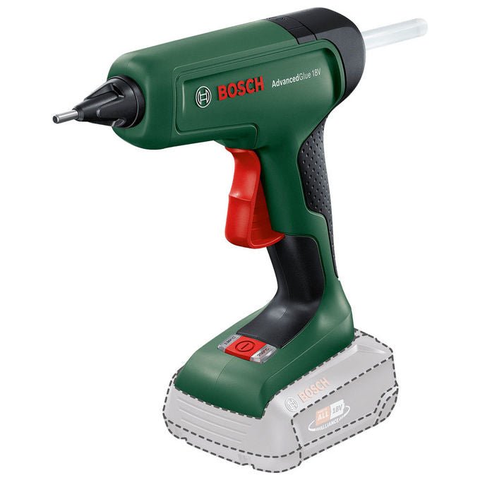 Bosch 0603264800 AdvancedGlue 18V Pistola per colla a caldo 20 g-min tempo di riscaldamento 90 s alimentazione a batteria 18 V colore Verde