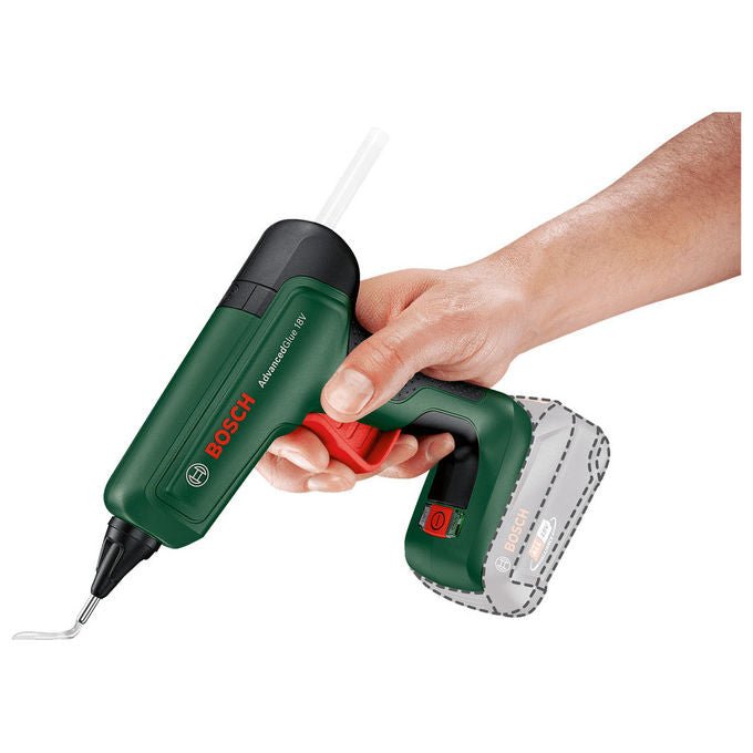 Bosch 0603264800 AdvancedGlue 18V Pistola per colla a caldo 20 g-min tempo di riscaldamento 90 s alimentazione a batteria 18 V colore Verde