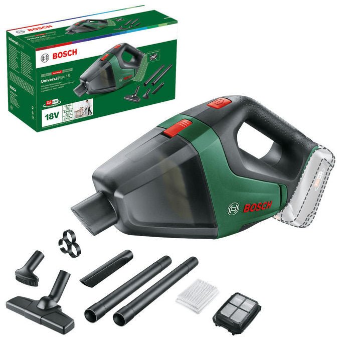 Bosch 06033B9102 UniversalVac 18 Aspirapolvere senza filo senza sacchetto 0,5 L 18 V 30 l-min colore Nero Verde