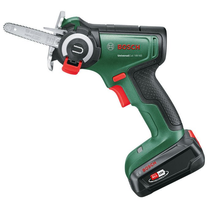Bosch 06033D5202 UniversalCut 18V-65 Sega a Batteria Tecnologia NanoBlade 6,5 cm 8000 giri-min colore Verde-Nero