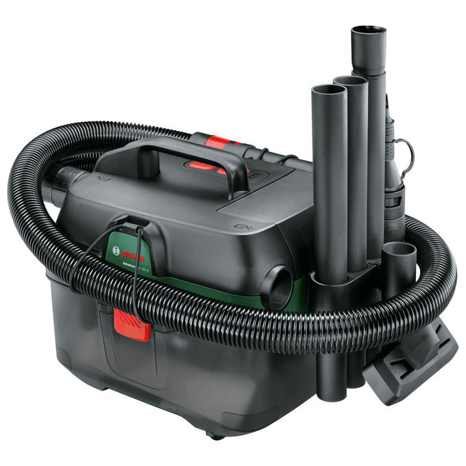 Bosch 06033E1000 AdvancedVac 18V-8 Aspiratore A cilindro Secco e bagnato Sacchetto per la polvere 8 L 18 V 2,5 Ah colore Nero
