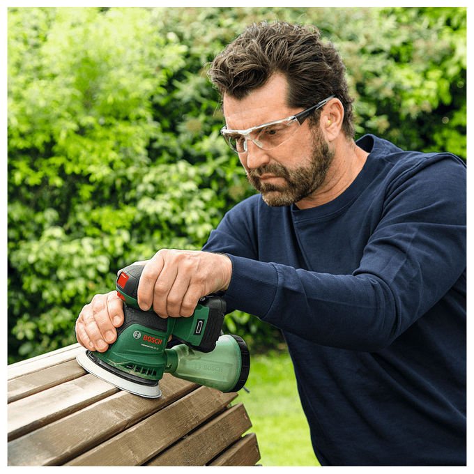 Bosch 06033E4102 UniversalOrbit 18V-20 Levigatrice orbitale 18 V 2,5 Ah 10000 - 23000 OPM colore Nero Verde