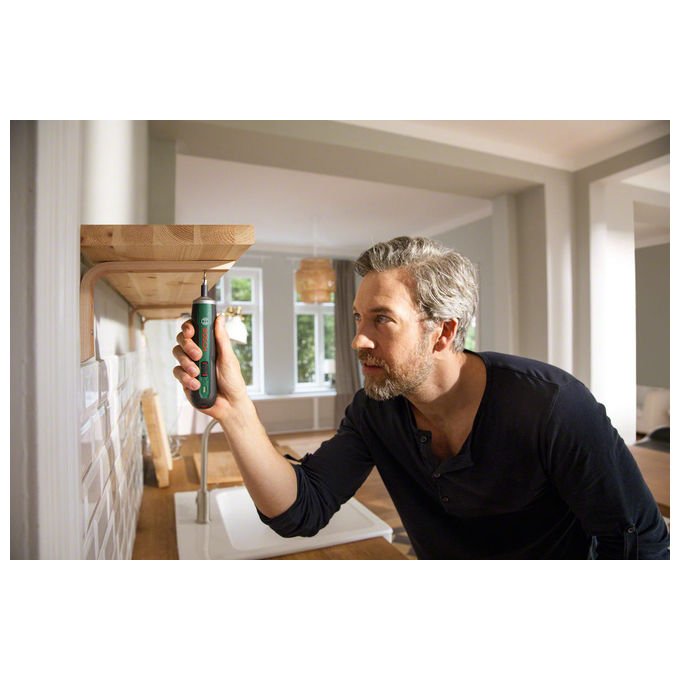 Bosch 06039C6000 Avvitatore 3,6V Litio Push Start con portabit magnetico 1-4'' coppia massima 2,5 Nm velocita' massima 360 giri-min colore Nero