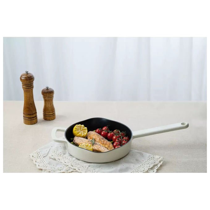 Fissler 064-310-24-000-0 Moments Collection Padella Multiuso in Ghisa Diametro 24 cm Rosso