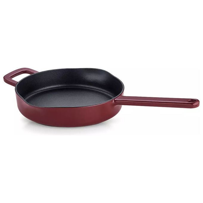 Fissler 064-310-26-000-0 Moments Collection Padella Multiuso in Ghisa Diametro 26 cm Resistente al Forno Adatta a Tutti i Piani Cottura incluso Induzione colore Rosso vino