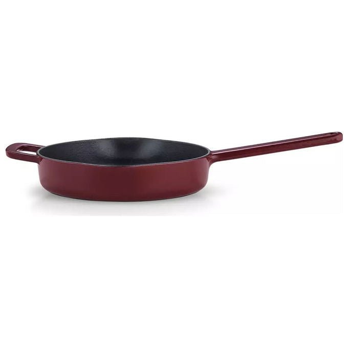 Fissler 064-310-26-000-0 Moments Collection Padella Multiuso in Ghisa Diametro 26 cm Resistente al Forno Adatta a Tutti i Piani Cottura incluso Induzione colore Rosso vino