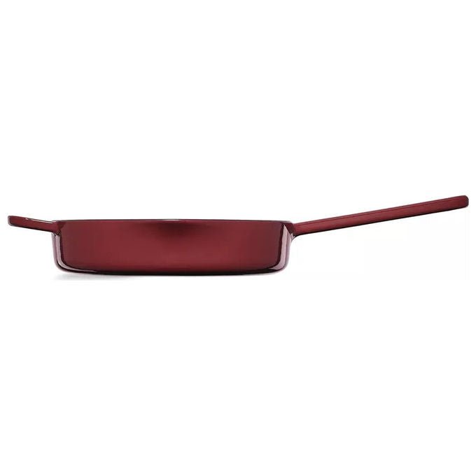 Fissler 064-310-26-000-0 Moments Collection Padella Multiuso in Ghisa Diametro 26 cm Resistente al Forno Adatta a Tutti i Piani Cottura incluso Induzione colore Rosso vino