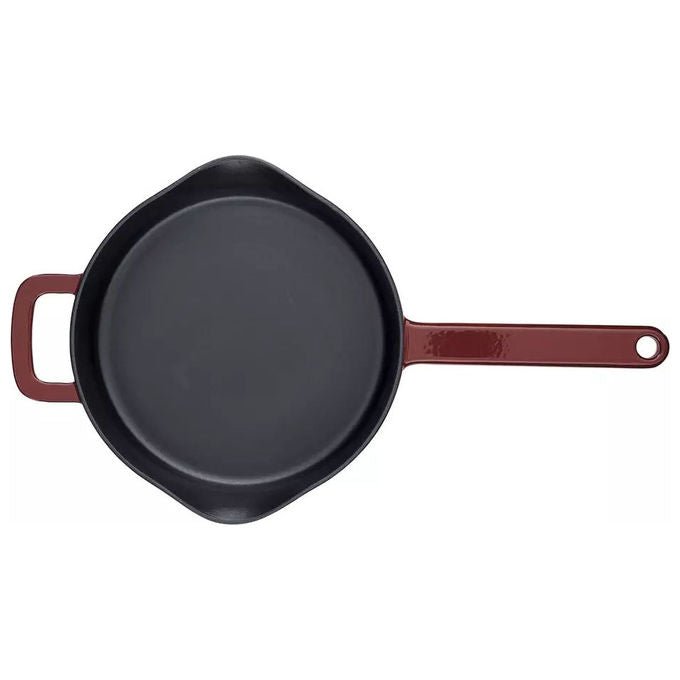 Fissler 064-310-26-000-0 Moments Collection Padella Multiuso in Ghisa Diametro 26 cm Resistente al Forno Adatta a Tutti i Piani Cottura incluso Induzione colore Rosso vino