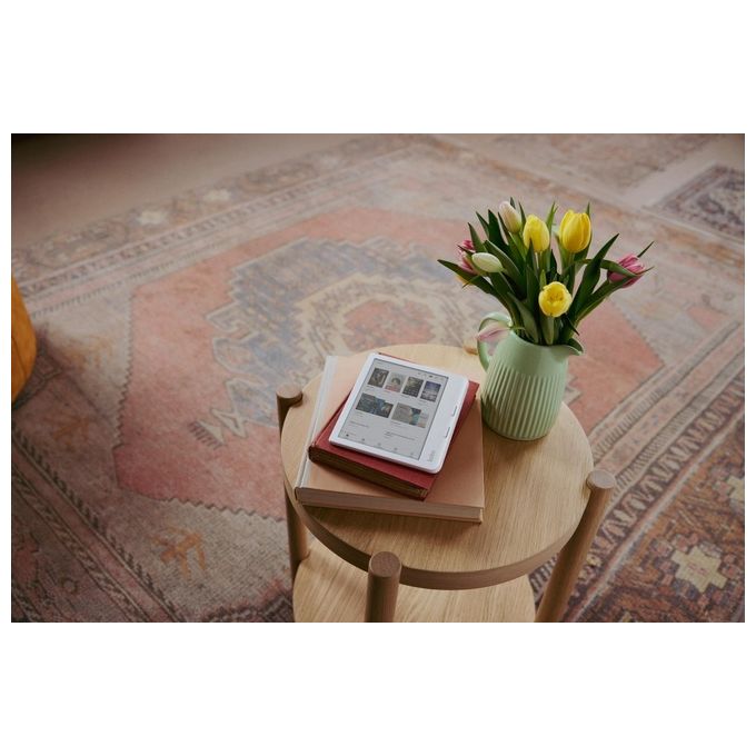 Kobo N428-KU-WH-K-CK Libra Colour eReader 7'' E Ink Kaleido 3 32 GB Wi-Fi Bluetooth IPX8 colore Bianco