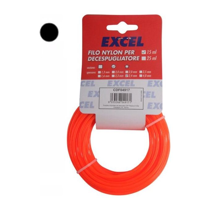 Excel Filo Nylon Tondo 3,5mm 15mt
