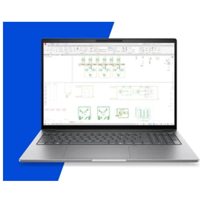 HP DK1L7ET ZBook 8 G2i Workstation mobile Intel Core Ultra 7 356H 32 GB DDR5-SDRAM 1 TB SSD NVIDIA RTX PRO 500 Blackwell Wi-Fi 7 Windows 11 Pro colore Argento