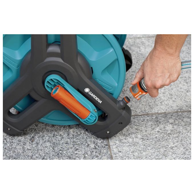 Gardena 08007-20 Classic Avvolgitubo Portatile capacita' 50 m tubo 13 mm 40 m tubo 15 mm 30 m tubo 19 mm