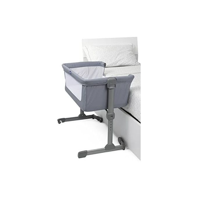 Chicco 8087042670000 Next2Me Essential Culla co-sleeping 9 Kg 6 livelli altezza 2 ruote con freno colore Stone