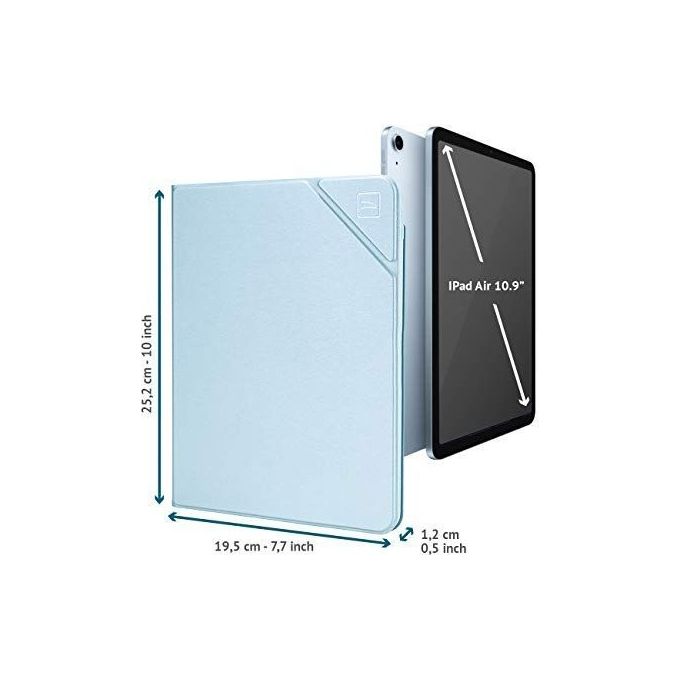 Tucano Metal Custodia per iPad Air 10.9'' con Finitura Satinata Azzurro