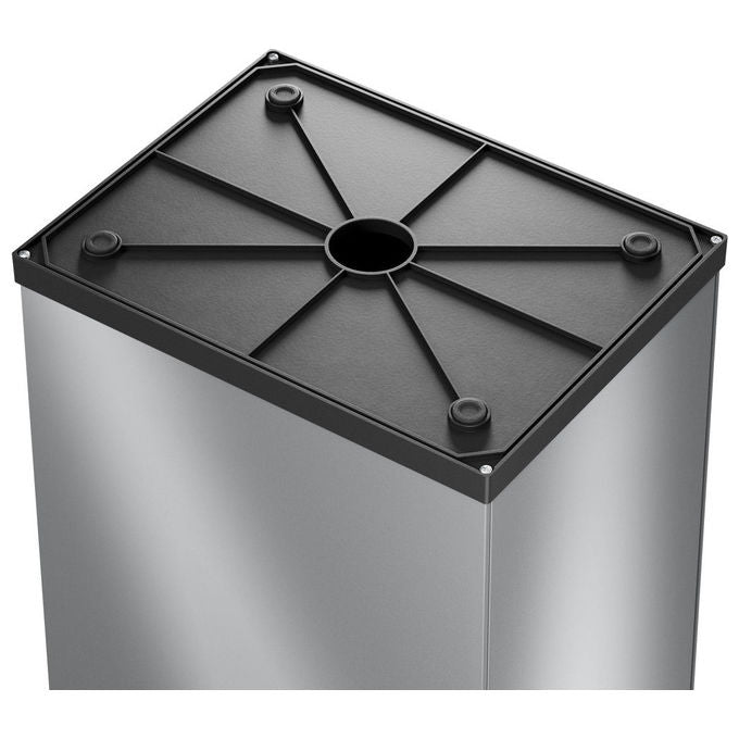 Hailo 0840-121 Big-Box Swing Cestino per rifiuti 35 Litri Acciaio Argento