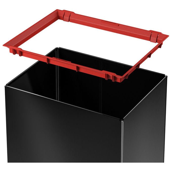 Hailo 0840-141 Big-Box Swing L Cestino per Rifiuti 35 L Acciaio Colore Nero