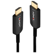 Lindy 38381 Cavo HDMI 8K60 Ultra High Speed Ibrido in Fibra 15 m HDMI 2.1 48 Gbit-s colore Nero