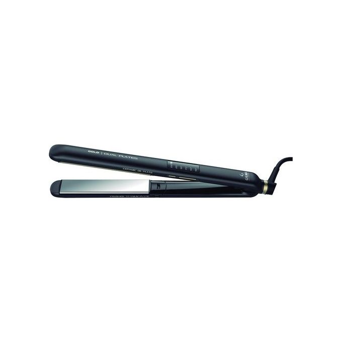 Ga.Ma Gi2510 Piastra per Capelli GOLD Led Dual Plates Black