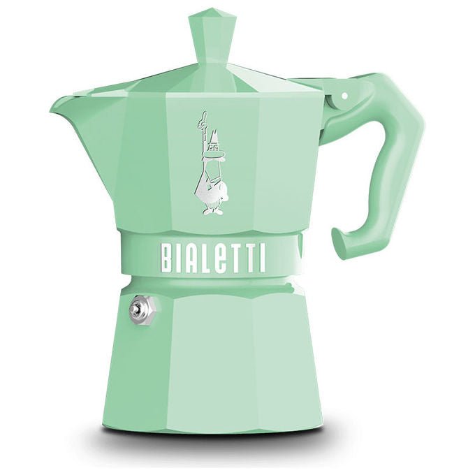 Bialetti 09058 Moka Exclusive Moka 6 tazze in alluminio compatibile con tutti i piani cottura incluso induzione con adattatore colore Verde