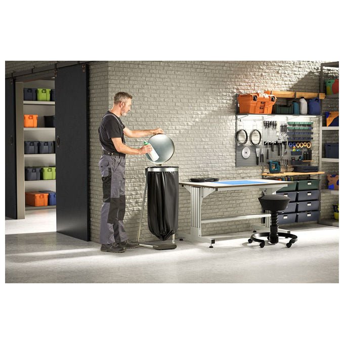 Hailo 0912-030 ProfiLine MSS Cestino dei rifiuti 120 L Acciaio colore Acciaio