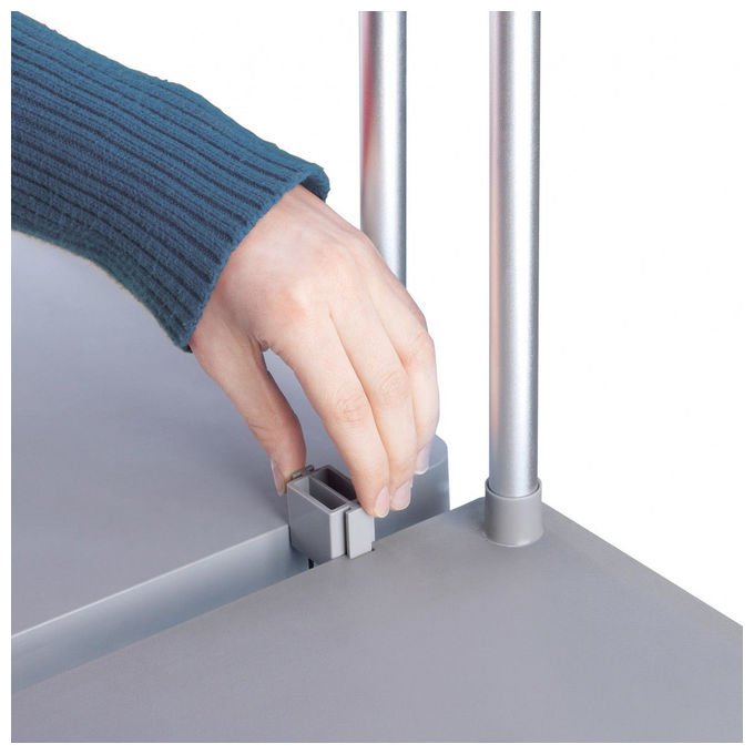 Hailo 0912-210 ProfiLine MSS XXXL Portasacchetto dell'immondizia autoportante con ruote 120 L colore Grigio