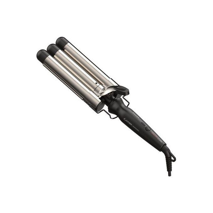 Ga.Ma Arricciacapelli Triferro Salon Curl Nero e Argento