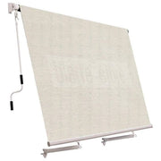 SAN GIORGI Tenda da Sole a Caduta 100x250 cm Altezza Regolabile Bracci in Alluminio Impermeabile Tessuto 280 g-m² colore Beige